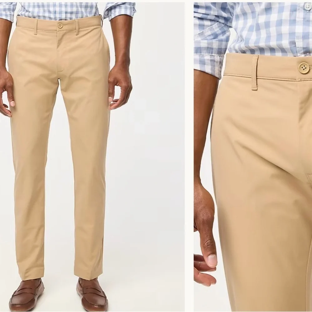 J. Crew factory Men's Khaki Chinos slim fit tech size 34X34 NWT